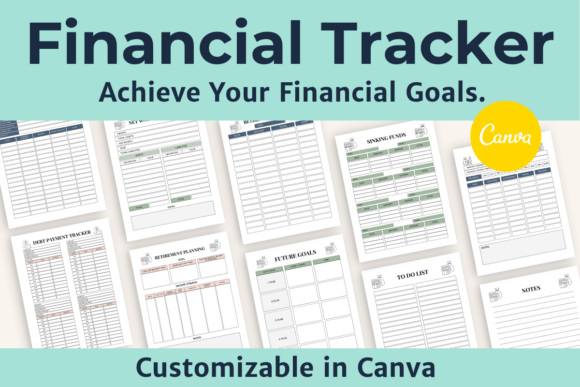 Download Financial Tracker Canva Template - Financial tracker Collection