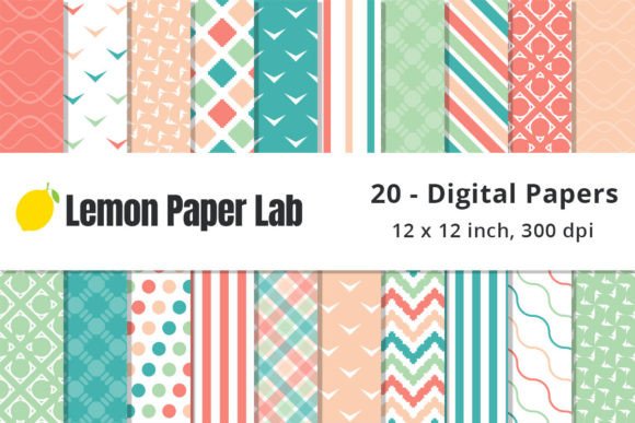 Download Coral and Teal Background Patterns - Pattern Collection