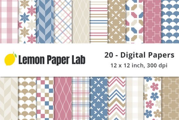 Download Pink and Blue Patterns - Pattern Collection