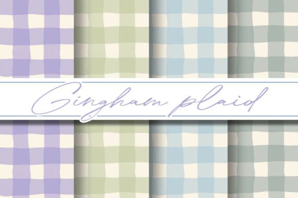 Download Soft Pastel Gingham Patterns - Pattern Collection