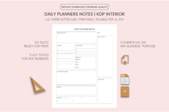 Download Daily Planners Notes Kdp Pintables - Daily planners Collection