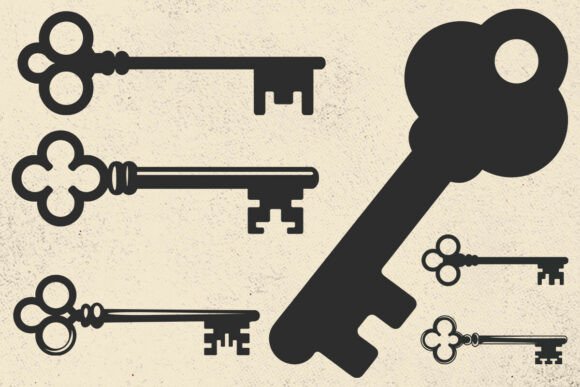 Download Skeleton Key SVG, Key Vector File - Key Collection