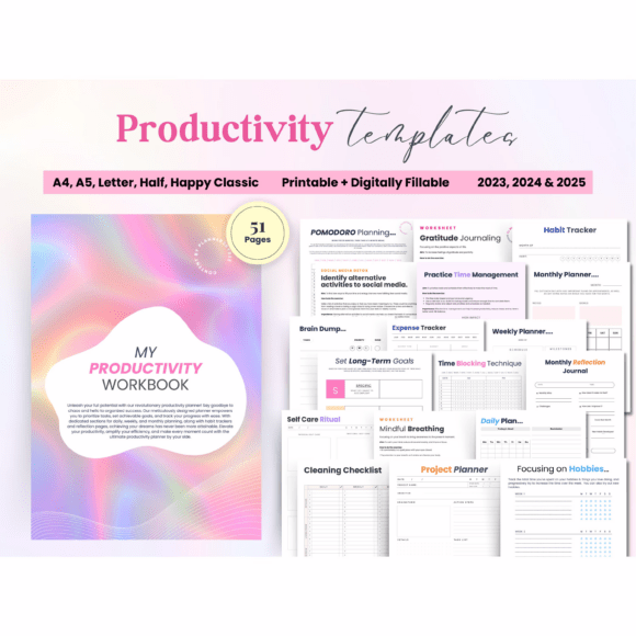 Download Productivity Planner: 2025 Goals Tracker - Premium Resources