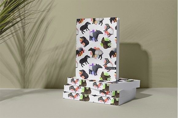 Download Tapir Pattern KDP Notebook Cover for KDP - Pattern Collection