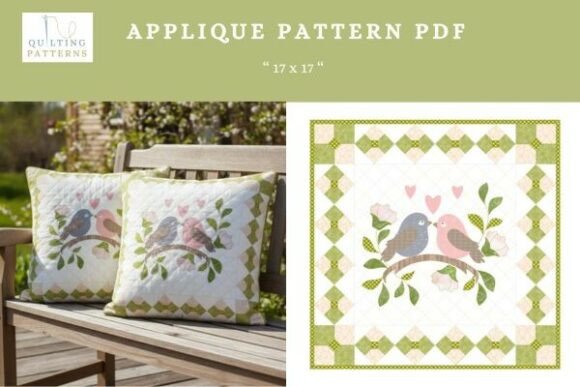Download Spring Love Birds Quilt Appliqué Pattern - Pattern Collection